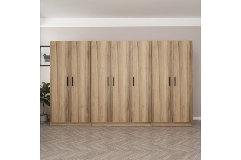 Garderobe Cambrian 315 cm - Eik - Oppbevaring - Garderober & garderobesystem