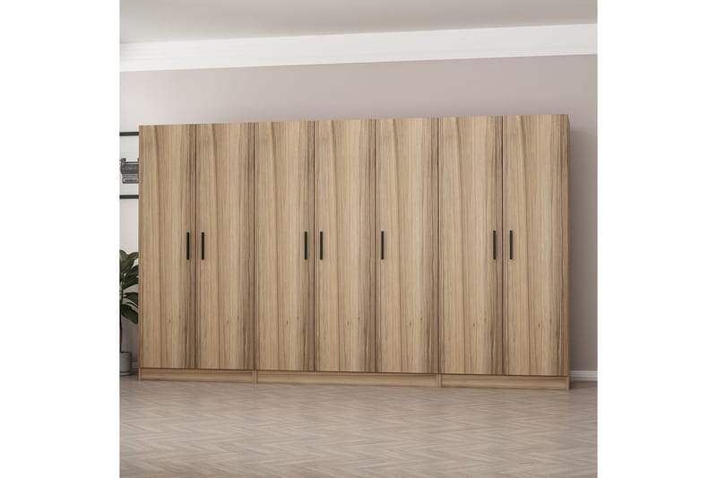 Garderobe Cambrian 315 cm - Eik - Oppbevaring - Garderober & garderobesystem