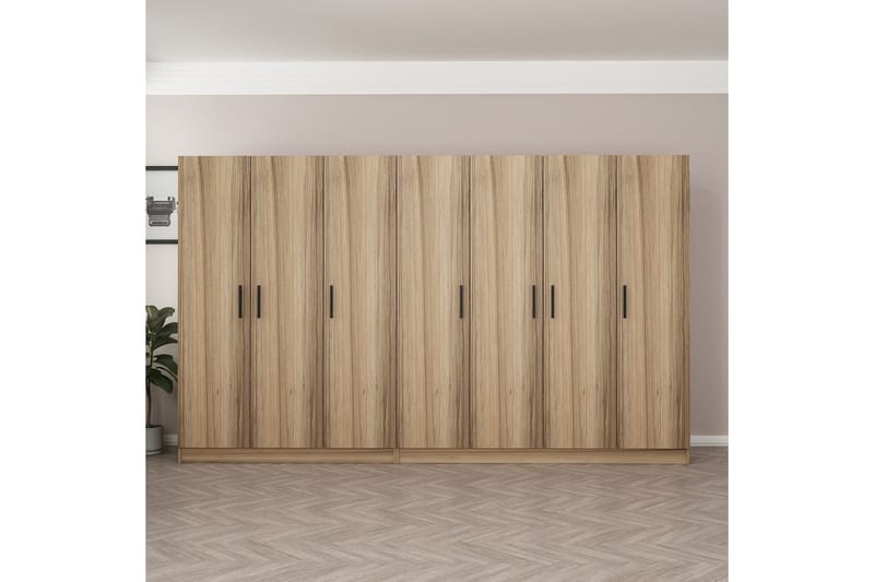 Garderobe Cambrian 315 cm - Eik - Oppbevaring - Garderober & garderobesystem