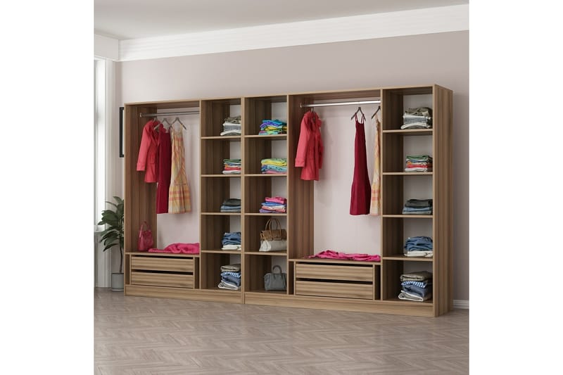 Garderobe Cambrian 315 cm - Eik - Oppbevaring - Garderober & garderobesystem