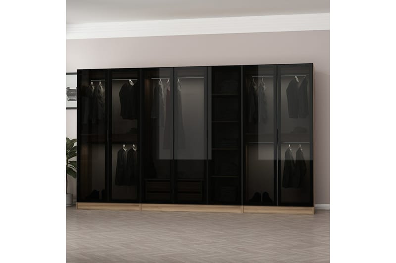 Garderobe Cambrian 315 cm - Eik - Oppbevaring - Garderober & garderobesystem