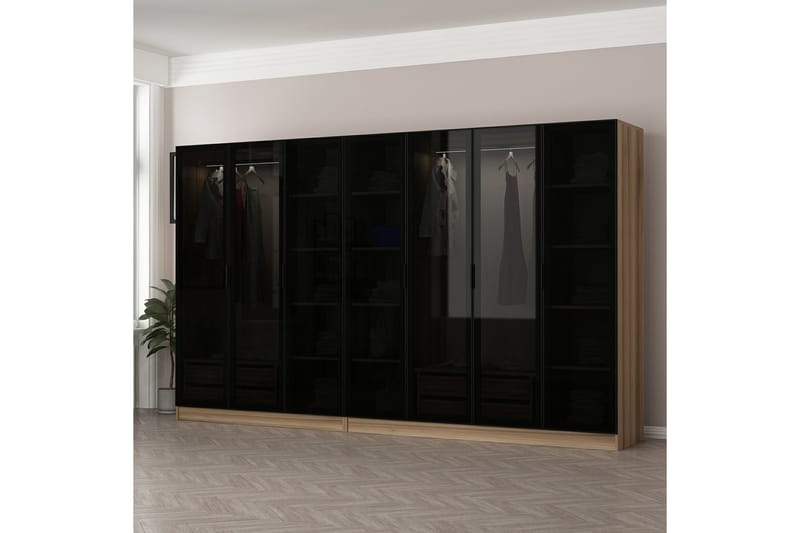 Garderobe Cambrian 315 cm - Eik - Oppbevaring - Garderober & garderobesystem