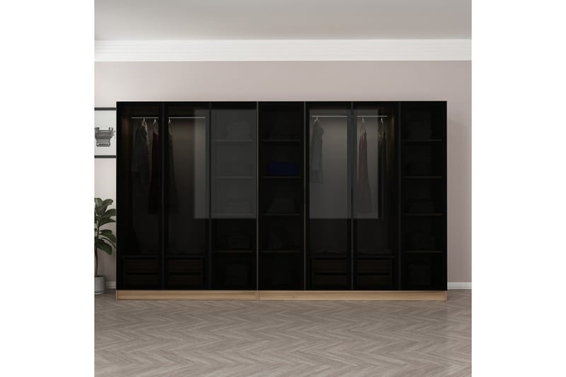 Garderobe Cambrian 315 cm - Eik - Oppbevaring - Garderober & garderobesystem