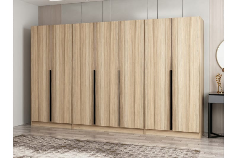 Garderobe Cambrian 315 cm - Eik - Oppbevaring - Garderober & garderobesystem