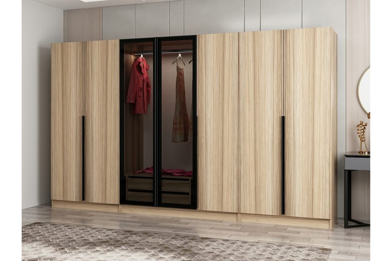 Garderobe Cambrian 315 cm - Eik - Oppbevaring - Garderober & garderobesystem