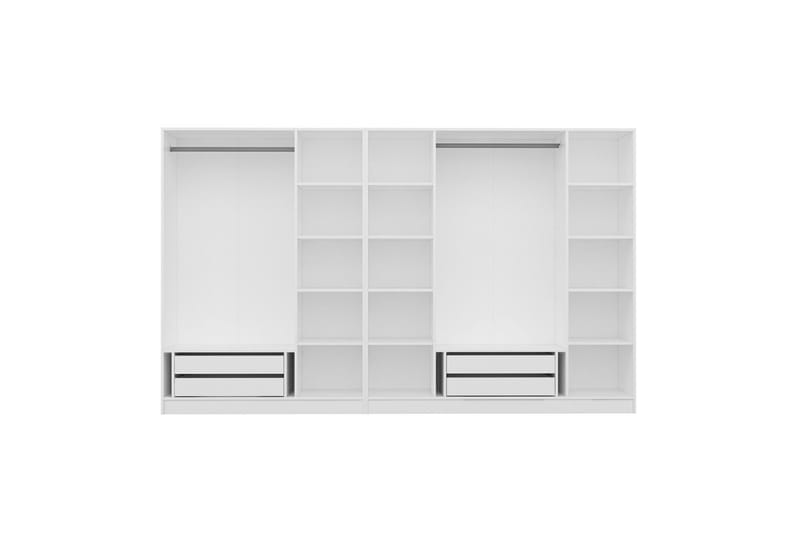 Garderobe Cambrian 315 cm - Hvit - Oppbevaring - Garderober & garderobesystem