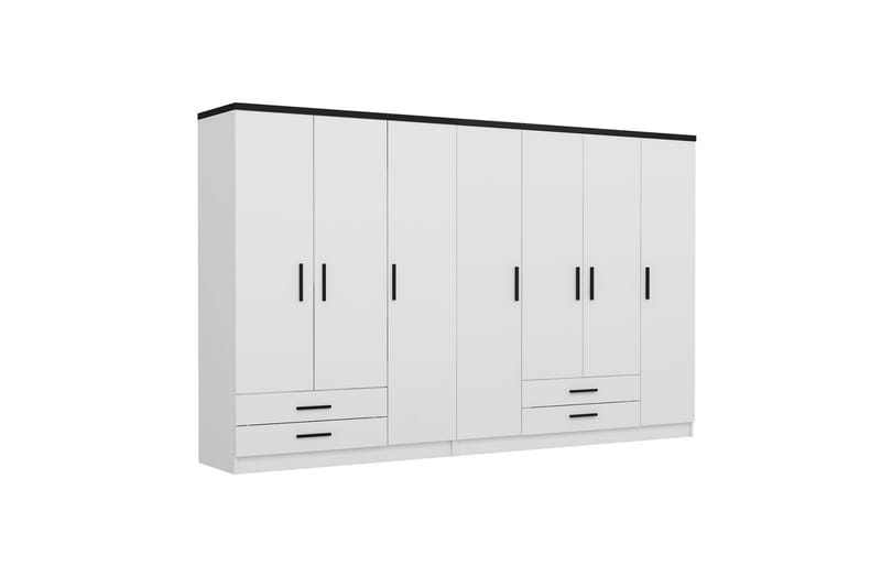 Garderobe Cambrian 315 cm - Hvit - Oppbevaring - Garderober & garderobesystem