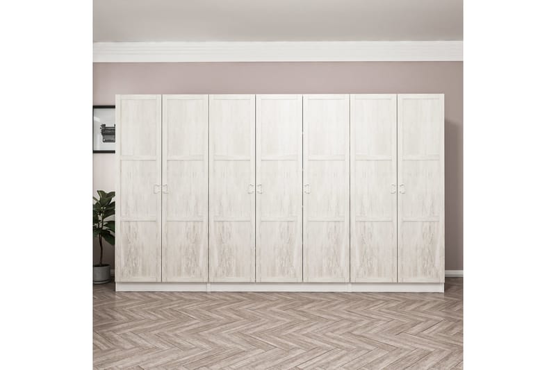 Garderobe Cambrian 315 cm - Hvit - Oppbevaring - Garderober & garderobesystem