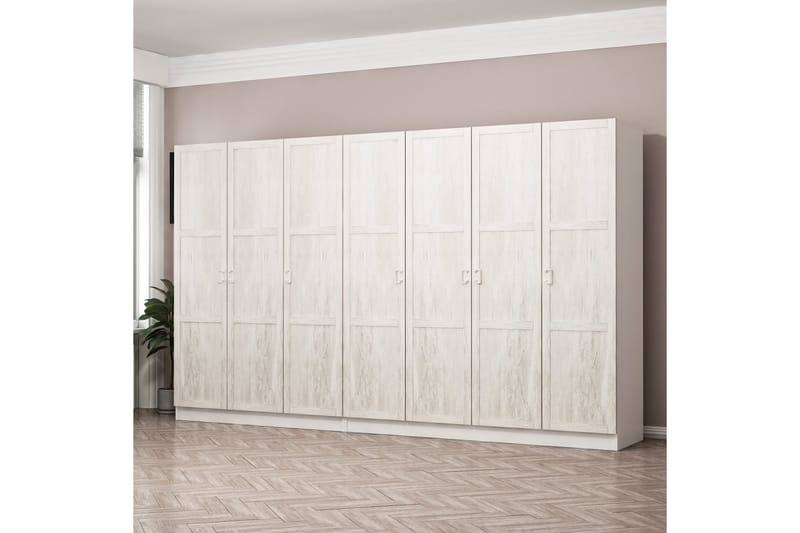 Garderobe Cambrian 315 cm - Hvit - Oppbevaring - Garderober & garderobesystem