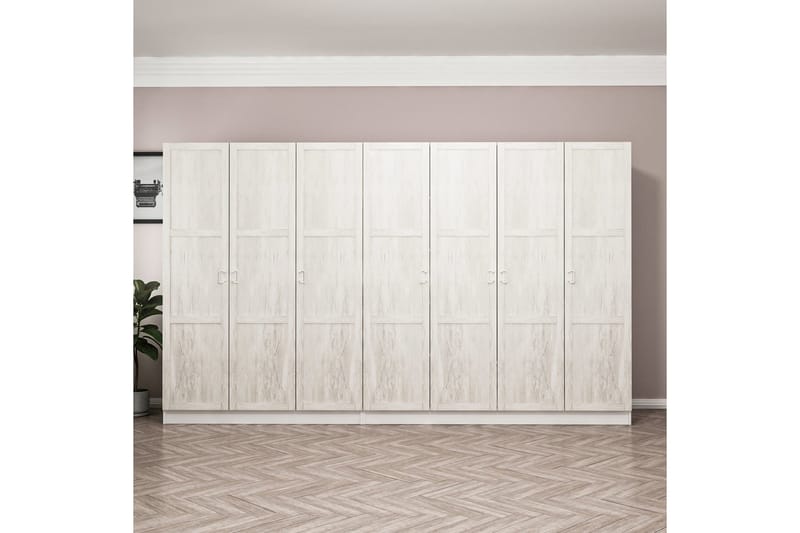 Garderobe Cambrian 315 cm - Hvit - Oppbevaring - Garderober & garderobesystem