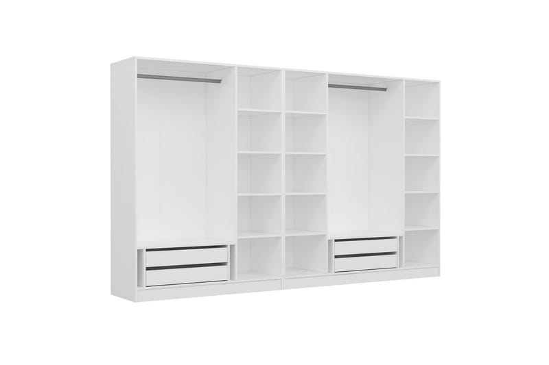 Garderobe Cambrian 315 cm - Hvit - Oppbevaring - Garderober & garderobesystem