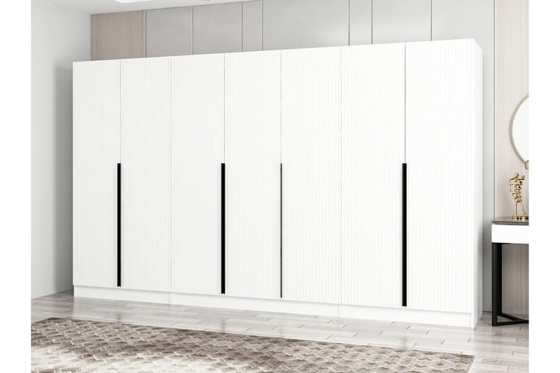 Garderobe Cambrian 315 cm - Hvit - Oppbevaring - Garderober & garderobesystem