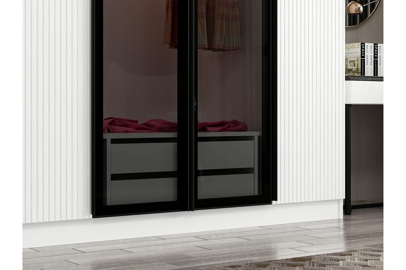 Garderobe Cambrian 315 cm - Hvit - Oppbevaring - Garderober & garderobesystem