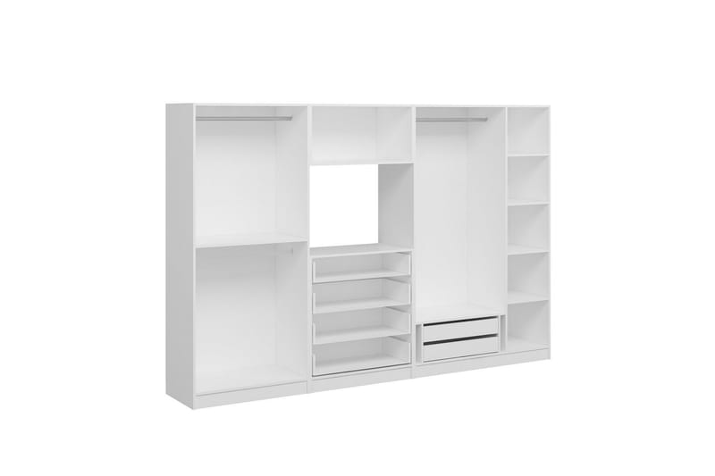 Garderobe Cambrian 315 cm - Hvit - Oppbevaring - Garderober & garderobesystem