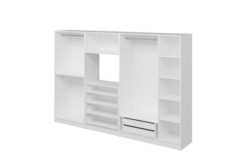 Garderobe Cambrian 315 cm - Hvit - Oppbevaring - Garderober & garderobesystem