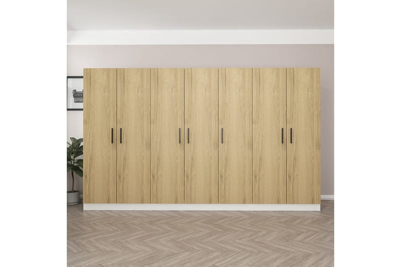 Garderobe Cambrian 315 cm - Valnøtt - Oppbevaring - Garderober & garderobesystem