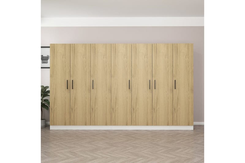 Garderobe Cambrian 315 cm - Valnøtt - Oppbevaring - Garderober & garderobesystem