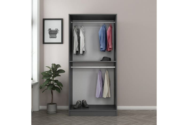 Garderobe Cambrian 90 cm - Antrasitt - Oppbevaring - Garderober & garderobesystem