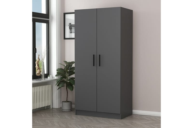 Garderobe Cambrian 90 cm - Antrasitt - Oppbevaring - Garderober & garderobesystem