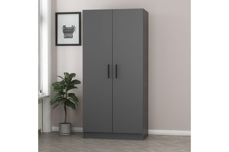 Garderobe Cambrian 90 cm - Antrasitt - Oppbevaring - Garderober & garderobesystem