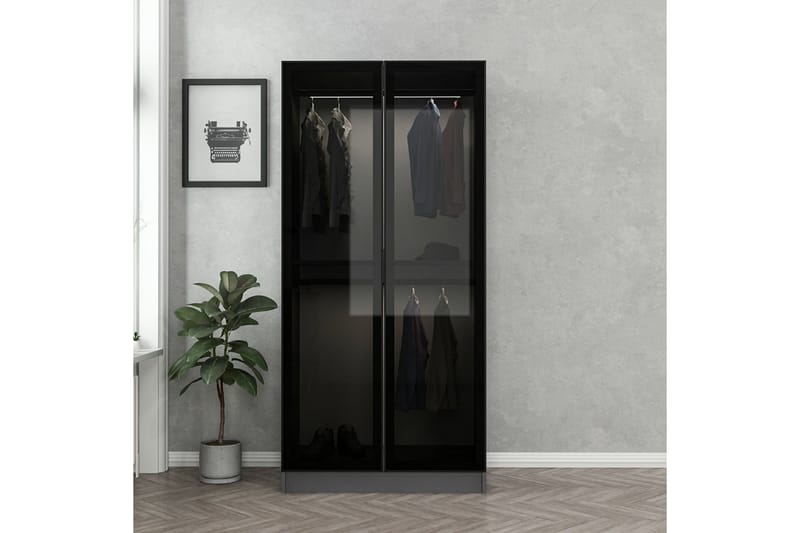 Garderobe Cambrian 90 cm - Antrasitt - Oppbevaring - Garderober & garderobesystem