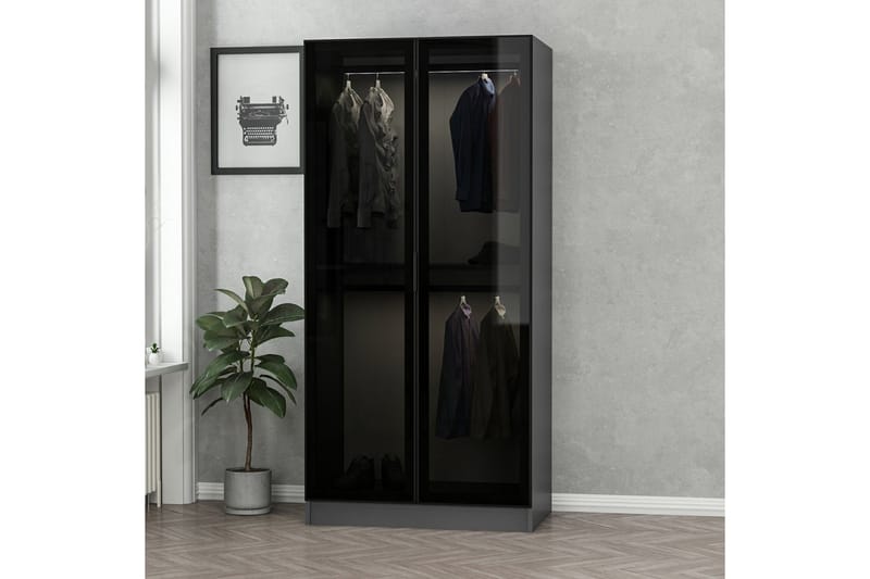 Garderobe Cambrian 90 cm - Antrasitt - Oppbevaring - Garderober & garderobesystem