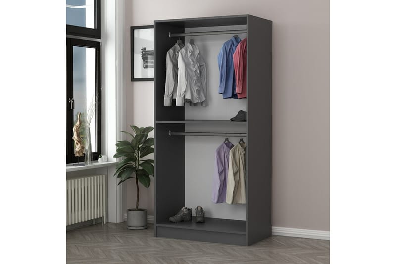 Garderobe Cambrian 90 cm - Antrasitt - Oppbevaring - Garderober & garderobesystem