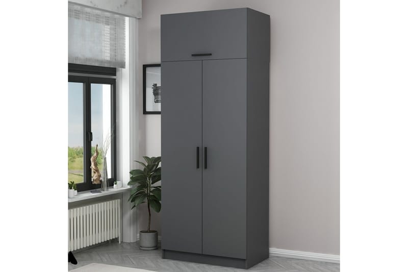 Garderobe Cambrian 90 cm - Antrasitt - Oppbevaring - Garderober & garderobesystem