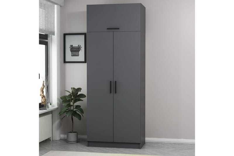 Garderobe Cambrian 90 cm - Antrasitt - Oppbevaring - Garderober & garderobesystem