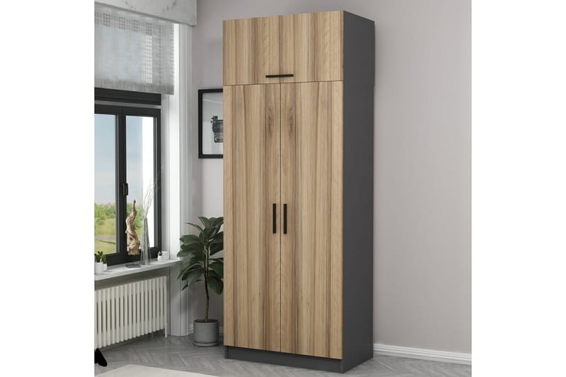 Garderobe Cambrian 90 cm - Antrasitt - Oppbevaring - Garderober & garderobesystem