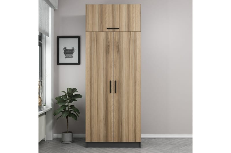 Garderobe Cambrian 90 cm - Antrasitt - Oppbevaring - Garderober & garderobesystem