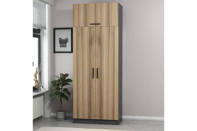 Garderobe Cambrian 90 cm - Antrasitt - Oppbevaring - Garderober & garderobesystem