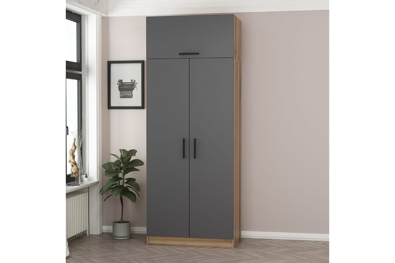 Garderobe Cambrian 90 cm - Brun - Oppbevaring - Garderober & garderobesystem