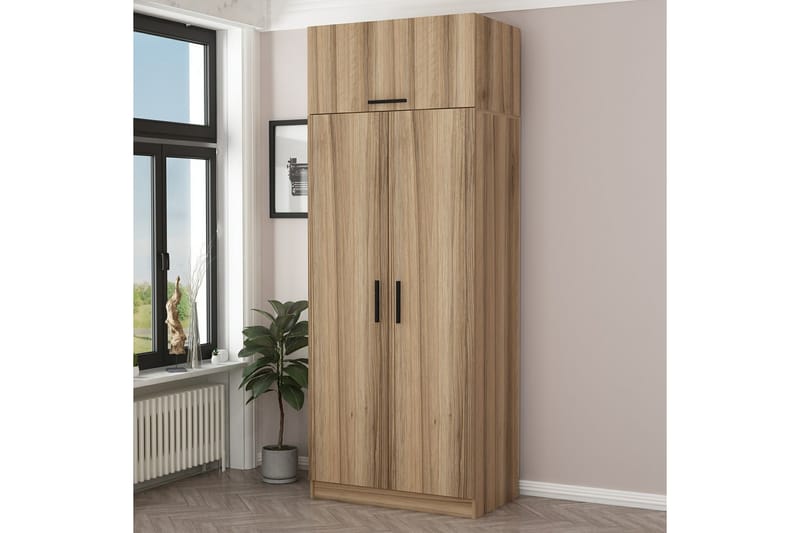 Garderobe Cambrian 90 cm - Eik - Oppbevaring - Garderober & garderobesystem