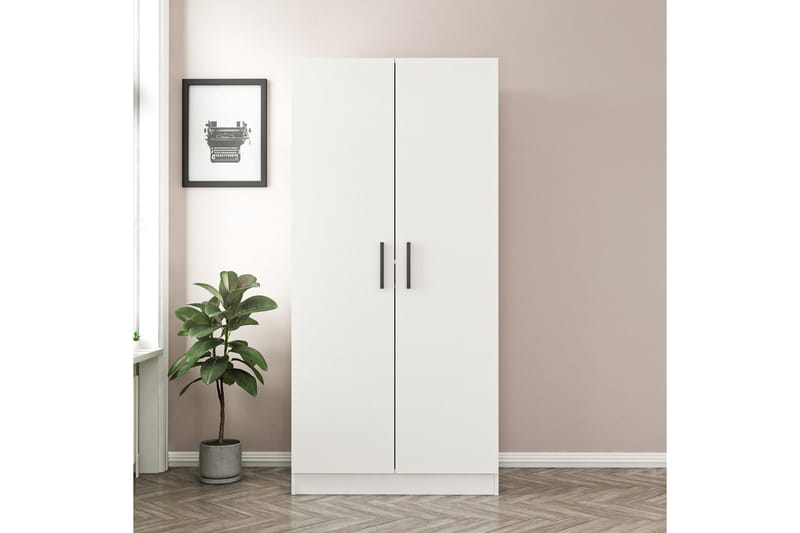 Garderobe Cambrian 90 cm - Hvit - Oppbevaring - Garderober & garderobesystem