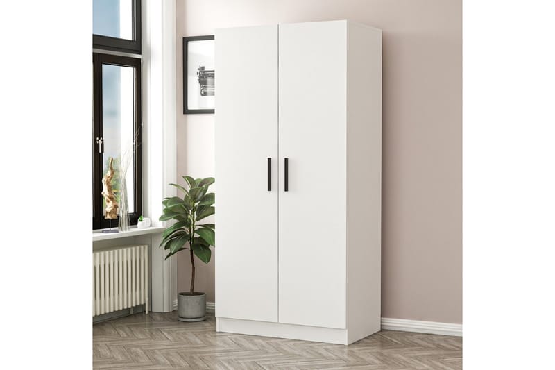 Garderobe Cambrian 90 cm - Hvit - Oppbevaring - Garderober & garderobesystem