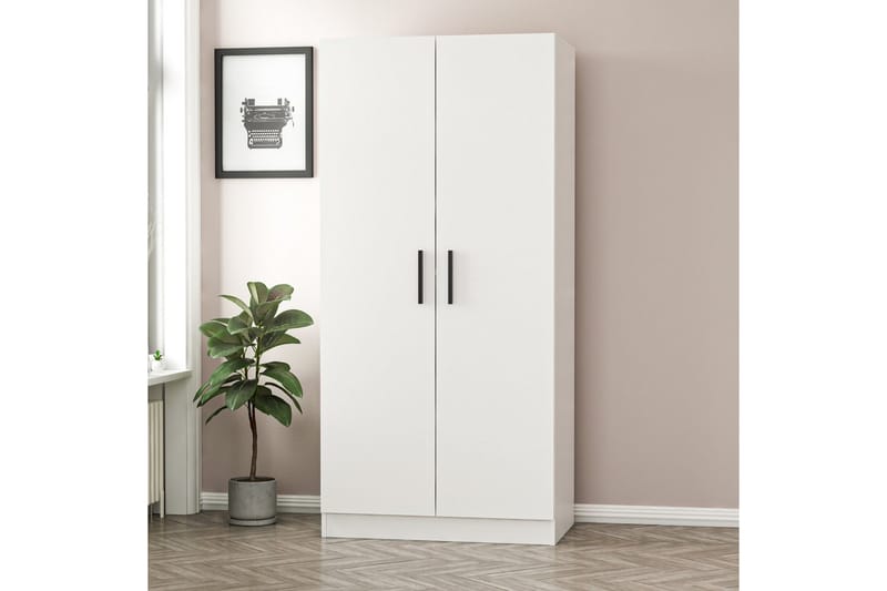 Garderobe Cambrian 90 cm - Hvit - Oppbevaring - Garderober & garderobesystem