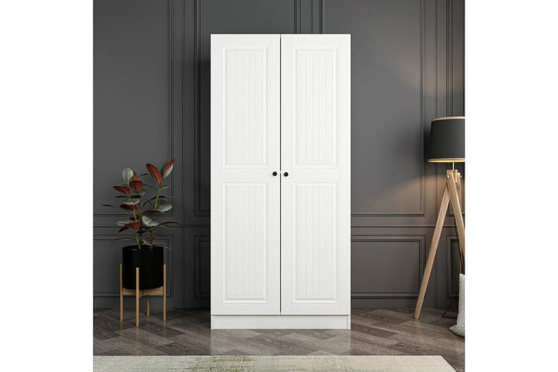 Garderobe Cambrian 90 cm - Hvit - Oppbevaring - Garderober & garderobesystem