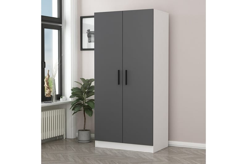 Garderobe Cambrian 90 cm - Hvit - Oppbevaring - Garderober & garderobesystem