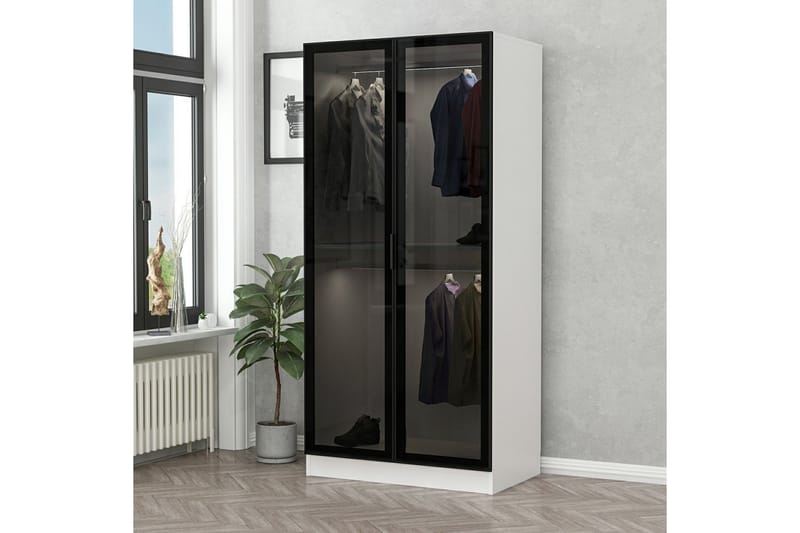 Garderobe Cambrian 90 cm - Hvit - Oppbevaring - Garderober & garderobesystem