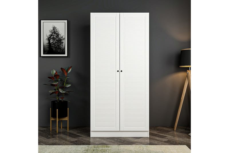 Garderobe Cambrian 90 cm - Hvit - Oppbevaring - Garderober & garderobesystem