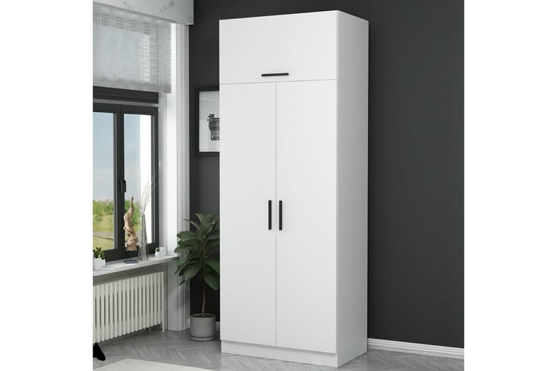 Garderobe Cambrian 90 cm - Hvit - Oppbevaring - Garderober & garderobesystem