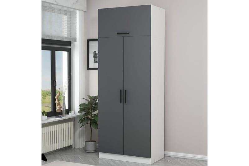 Garderobe Cambrian 90 cm - Hvit - Oppbevaring - Garderober & garderobesystem