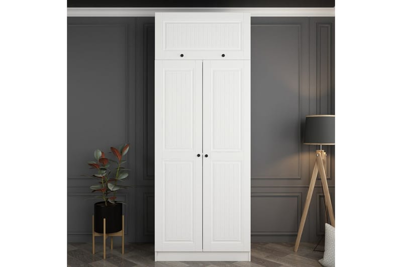 Garderobe Cambrian 90 cm - Hvit - Oppbevaring - Garderober & garderobesystem