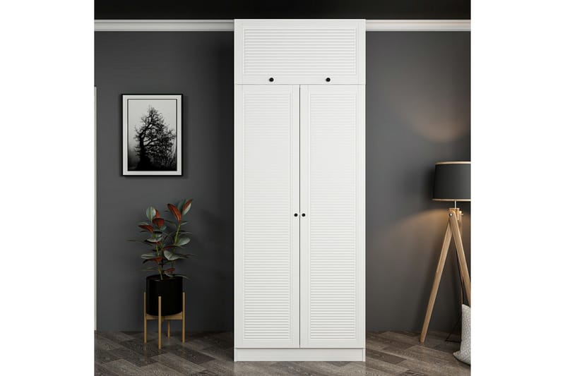 Garderobe Cambrian 90 cm - Hvit - Oppbevaring - Garderober & garderobesystem