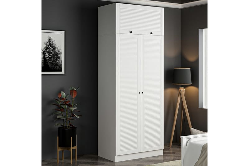 Garderobe Cambrian 90 cm - Hvit - Oppbevaring - Garderober & garderobesystem