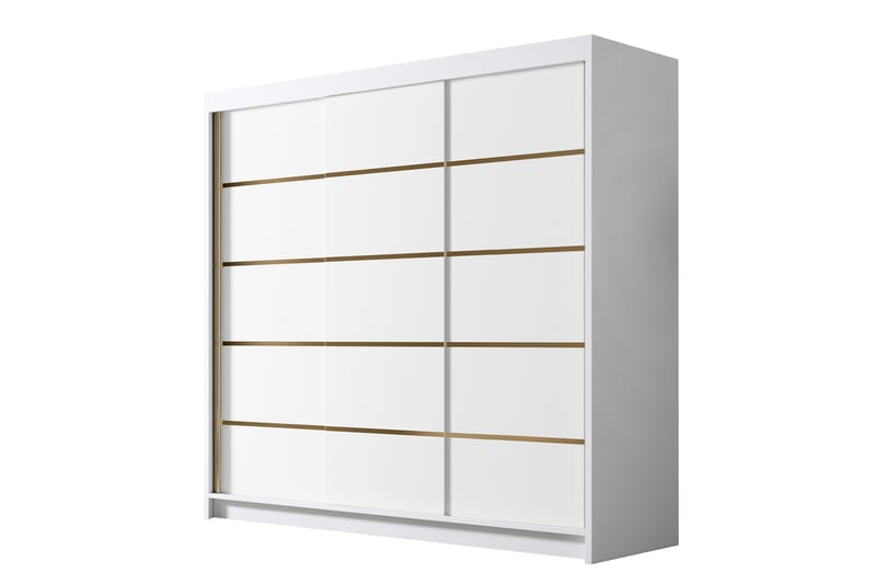 Garderobe Dianna 200x215 cm - Hvit - Oppbevaring - Garderober & garderobesystem