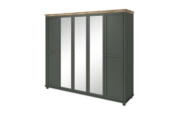 Garderobe Drumin 62x154 cm - Grønn|Natur - Oppbevaring - Garderober & garderobesystem