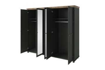 Garderobe Drumin 62x154 cm - Grønn|Natur - Oppbevaring - Garderober & garderobesystem