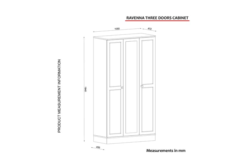 Garderobe Dunnam 105 cm - Hvit|Gull - Oppbevaring - Garderober & garderobesystem